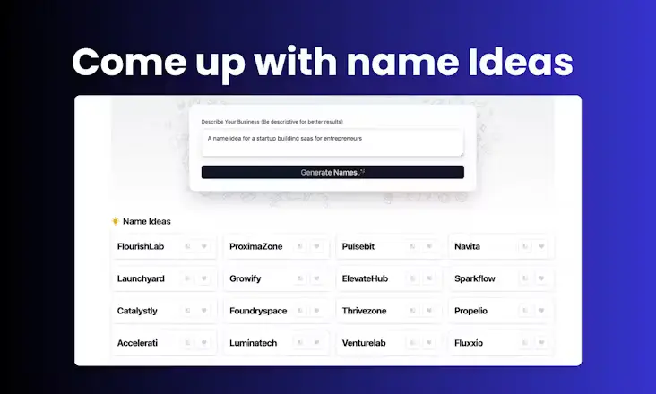 AI Business Name Generator screenshot 1