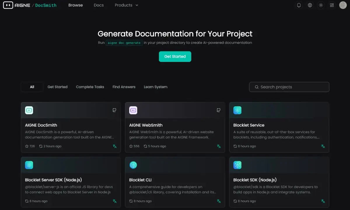 AIGNE DocSmith screenshot 1