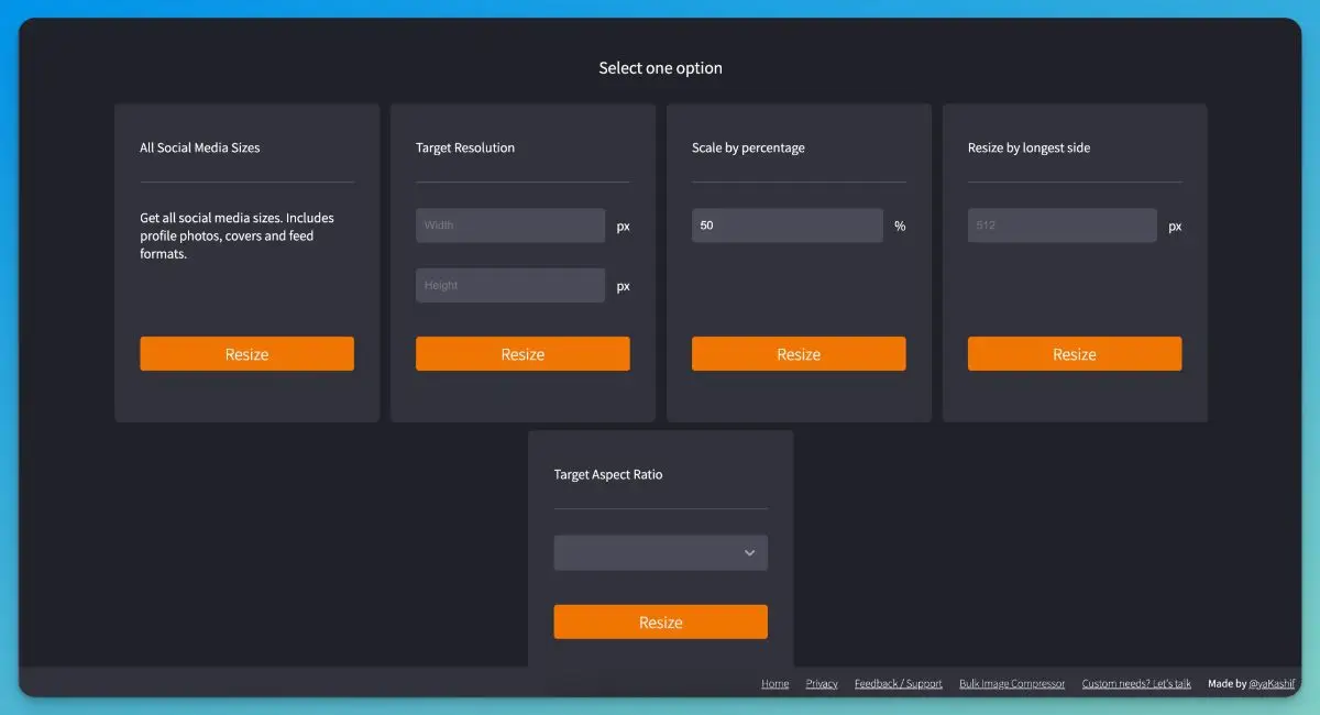 Bulk Image Resize screenshot 1
