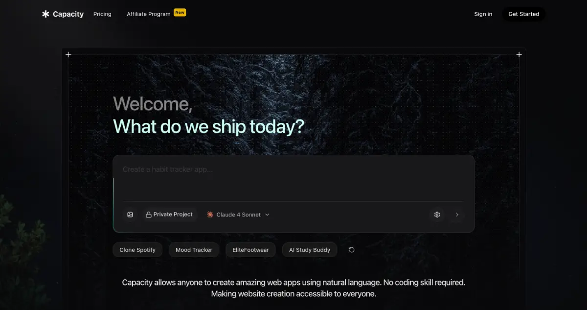 Capacity screenshot 2