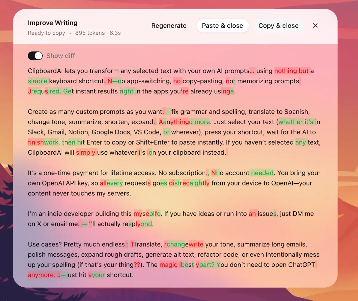 ClipboardAI screenshot 3