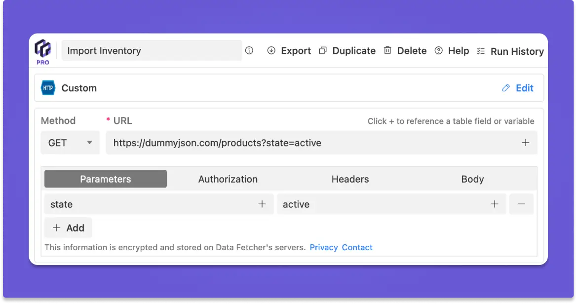 Data Fetcher screenshot 1