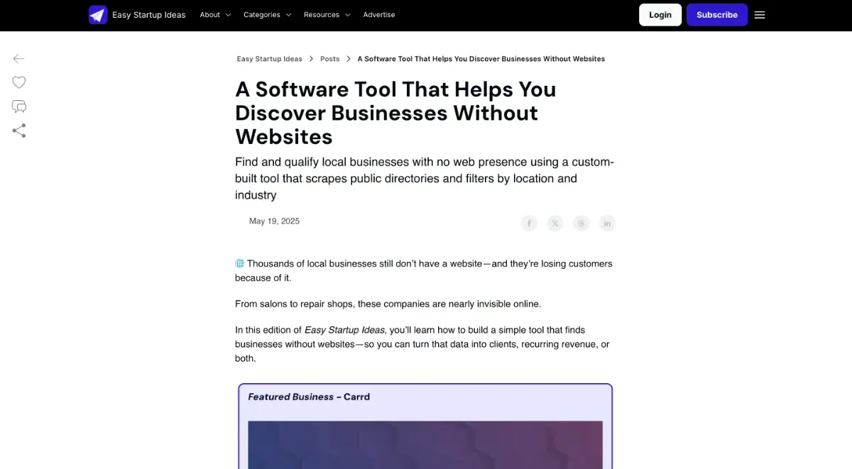 Easy Startup Ideas screenshot 3