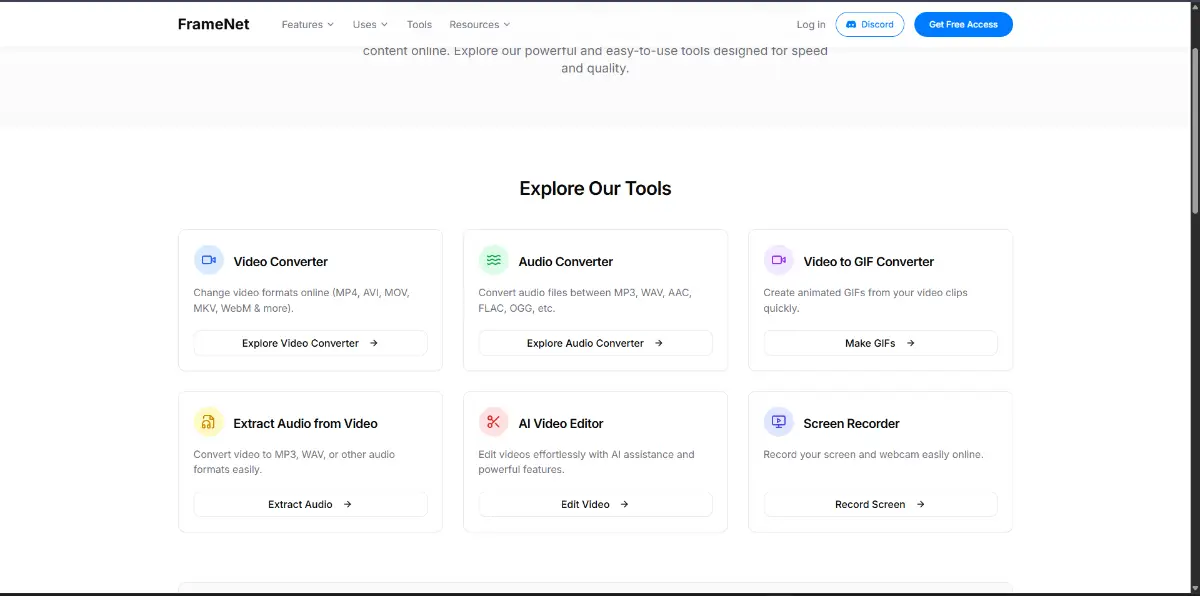 Framenet ai screenshot 2