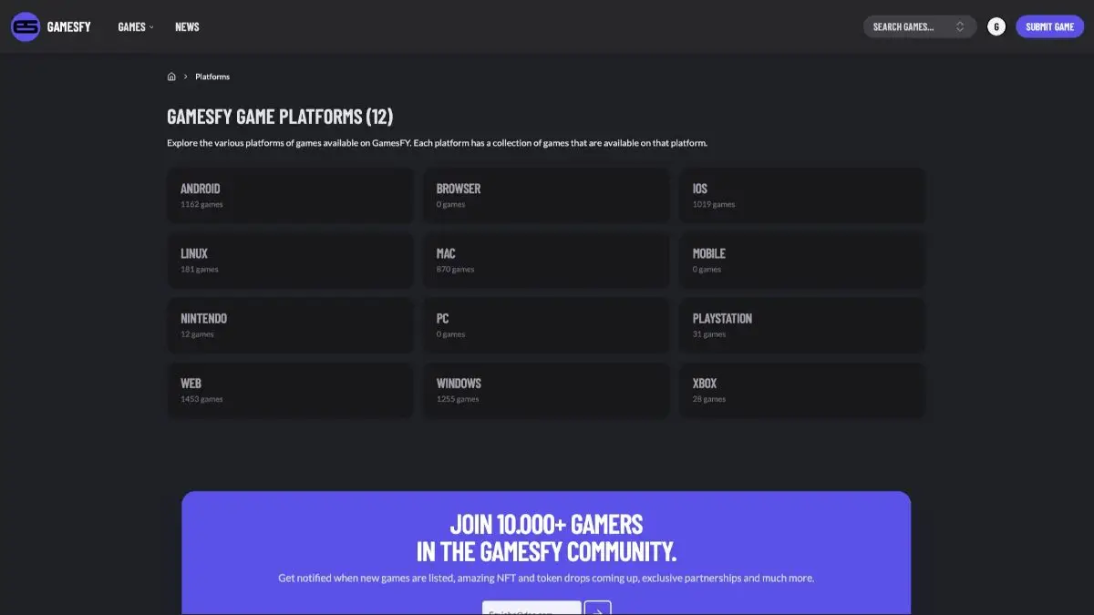 Gamesfy screenshot 3
