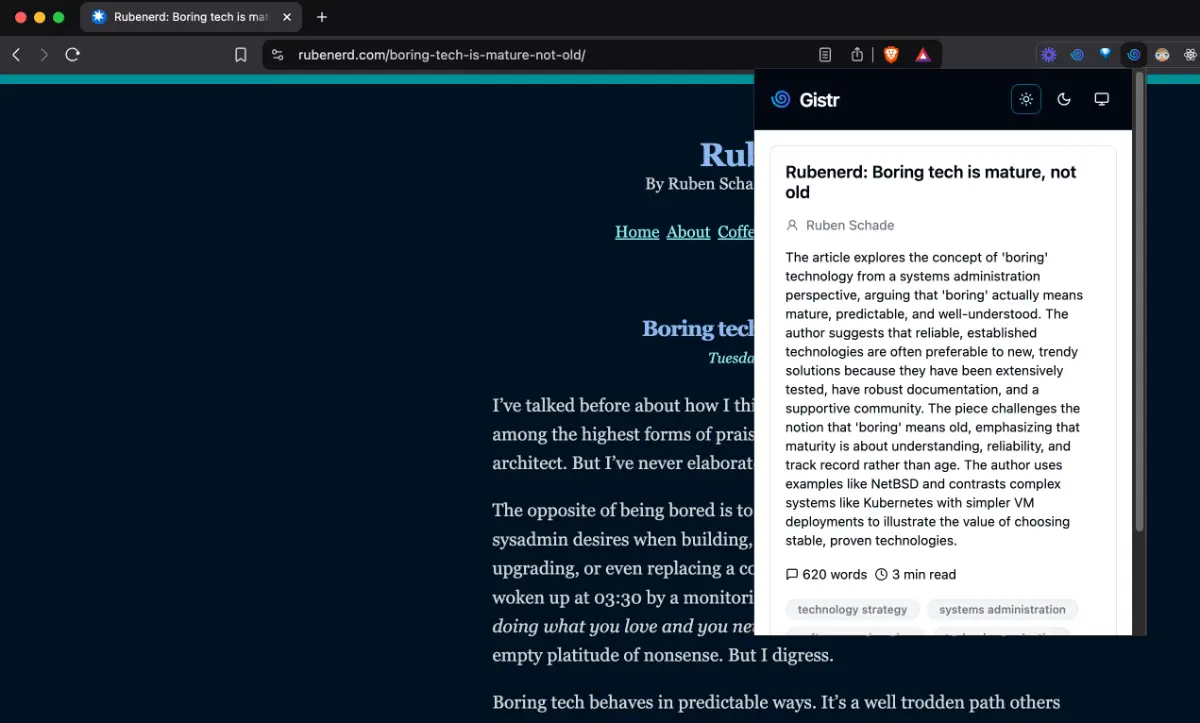 Gistr screenshot 3
