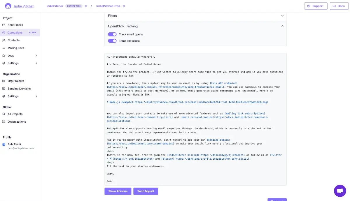 IndiePitcher screenshot 2