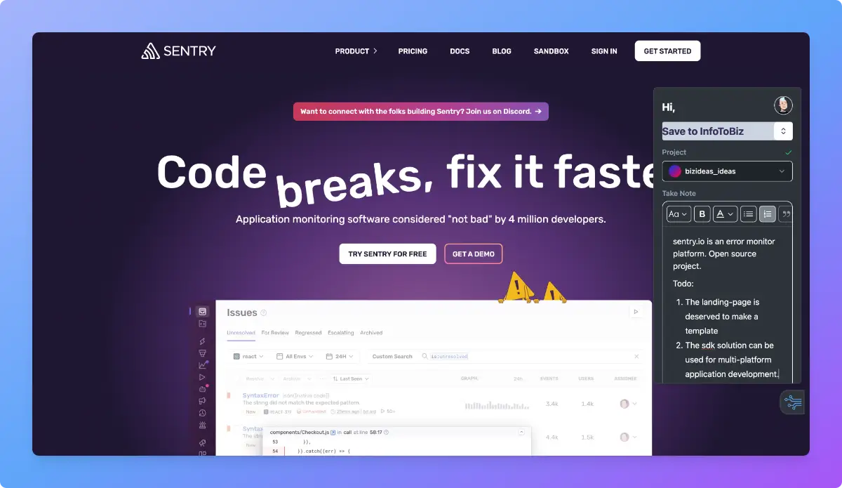 infotobiz screenshot 2