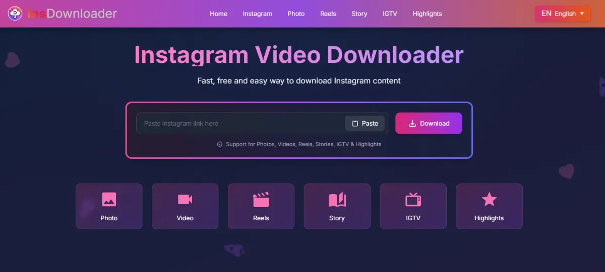 Instagram Video Downloader screenshot 1