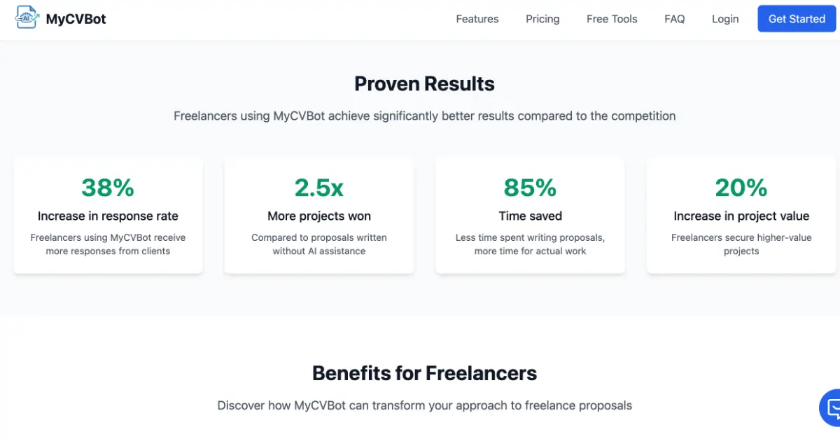 MyCVBot - Freelance project proposals screenshot 3
