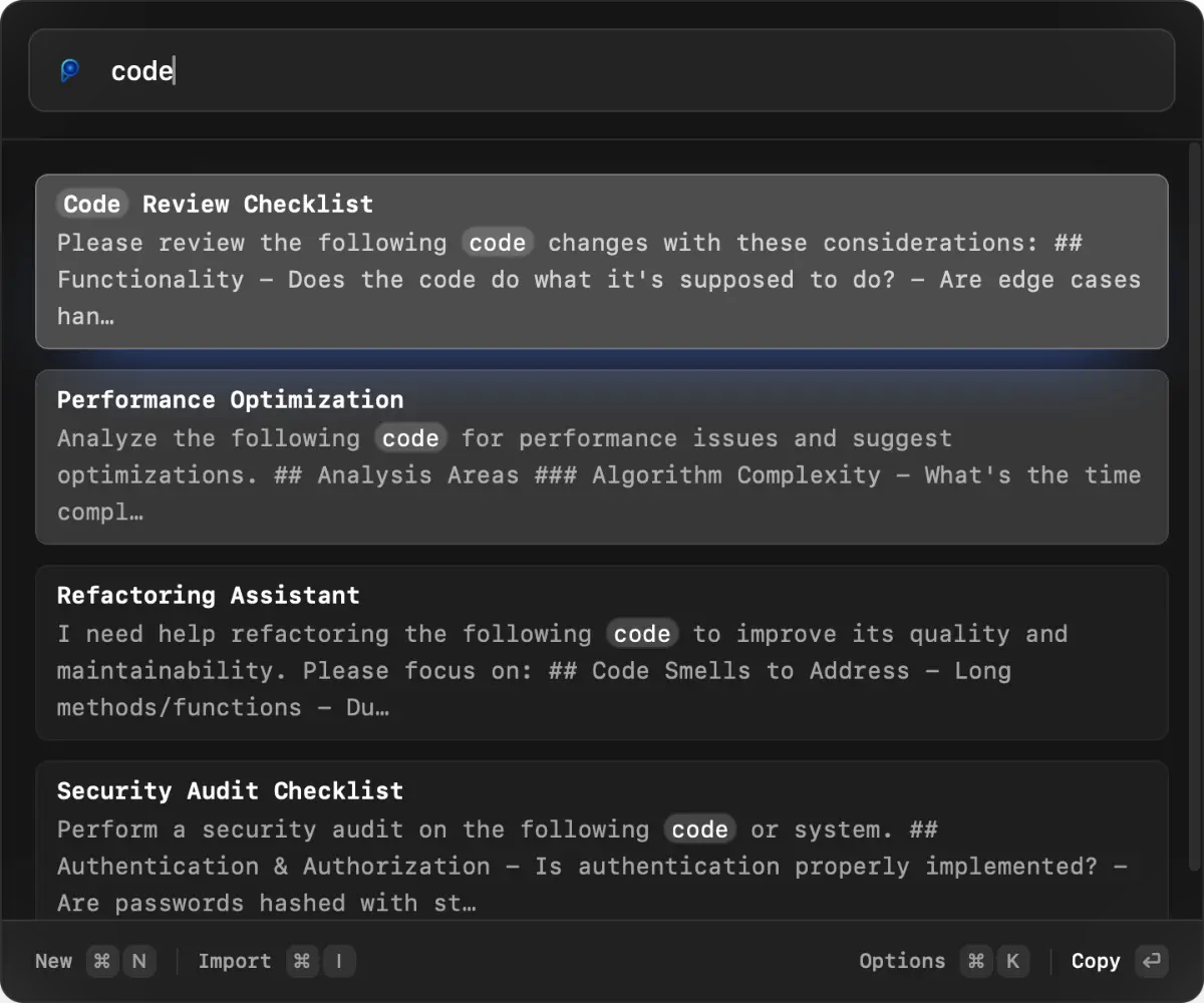 Promptlight screenshot 2