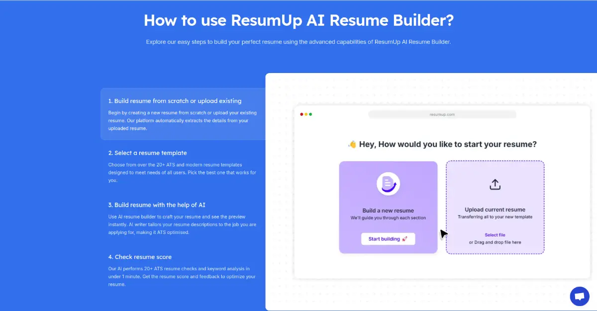 ResumUp screenshot 2