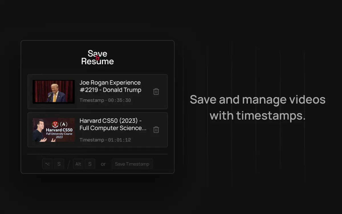 Save and Resume screenshot 2