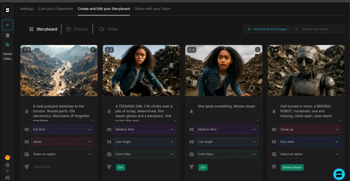 Shai - AI Storyboard Generator screenshot 2