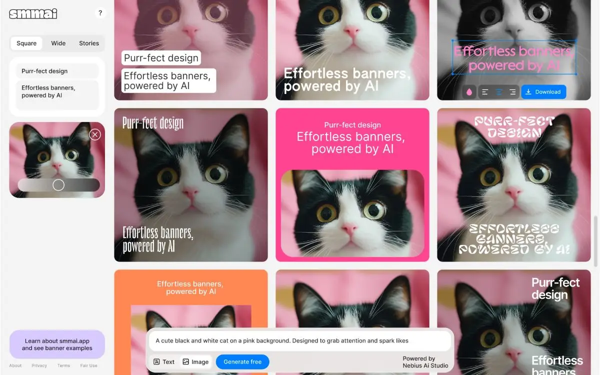 SMMAI — AI Banner Maker screenshot 1