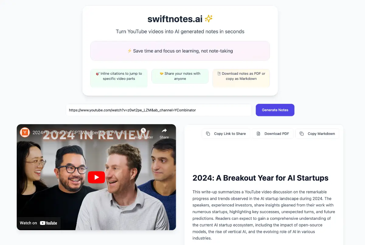 swiftnotes.ai screenshot 1