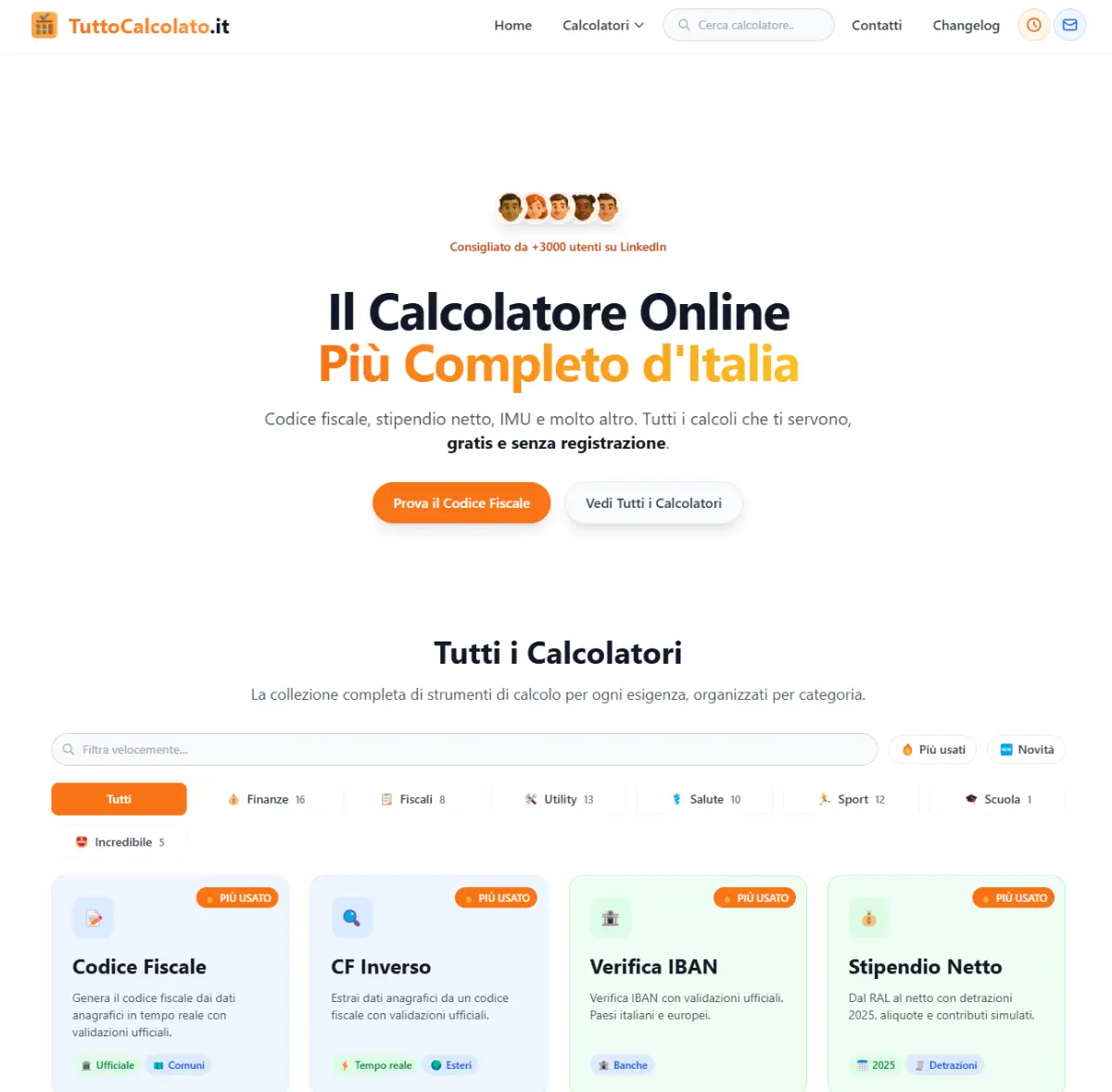 TuttoCalcolato.it screenshot 1