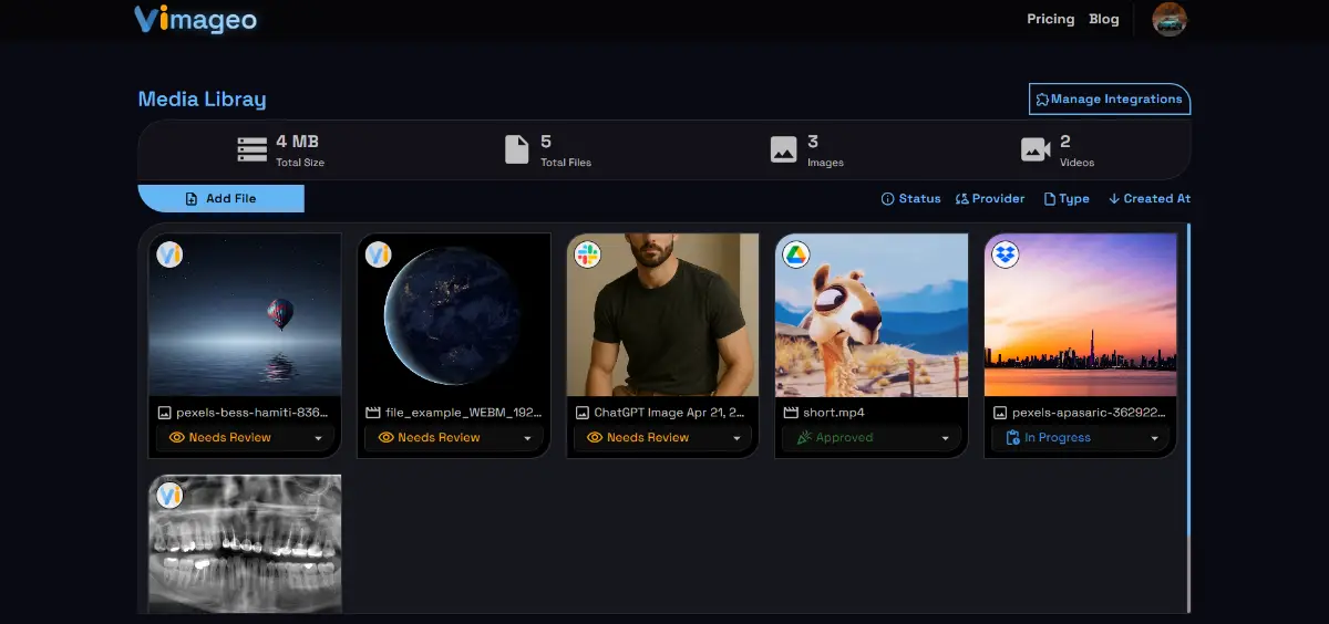 Vimageo screenshot 2