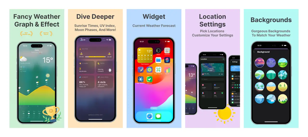 Peek Weather - Rain Forecast screenshot 1