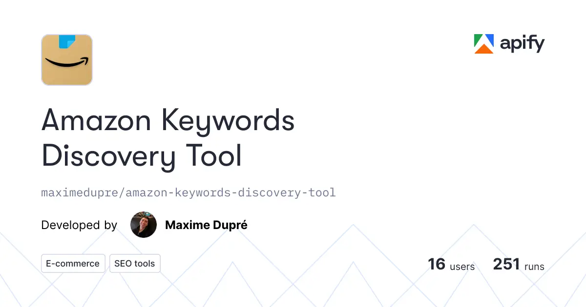 Amazon Keywords Discovery Tool product image