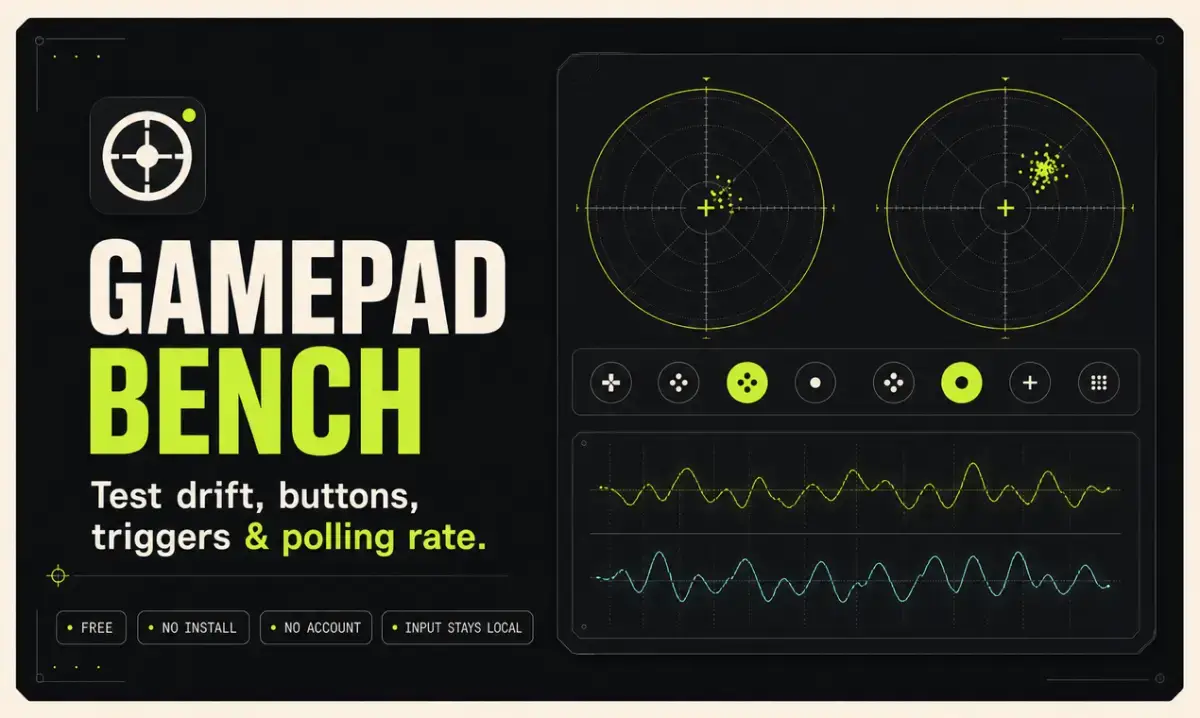 Gamepad Bench screenshot 1