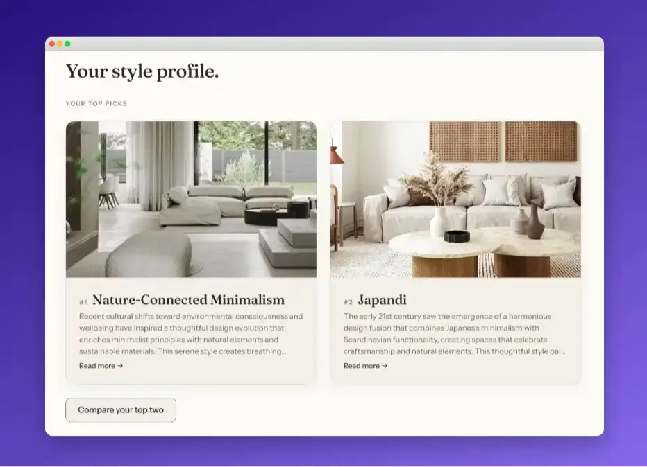 AI Interior Design advice screenshot 2