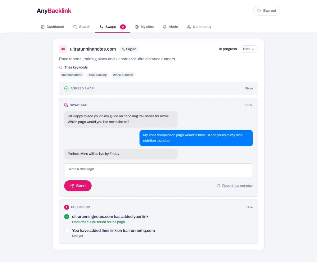 AnyBacklink screenshot 3