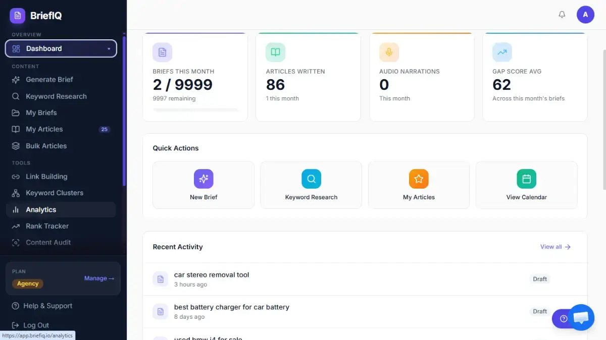 BriefIQ screenshot 2