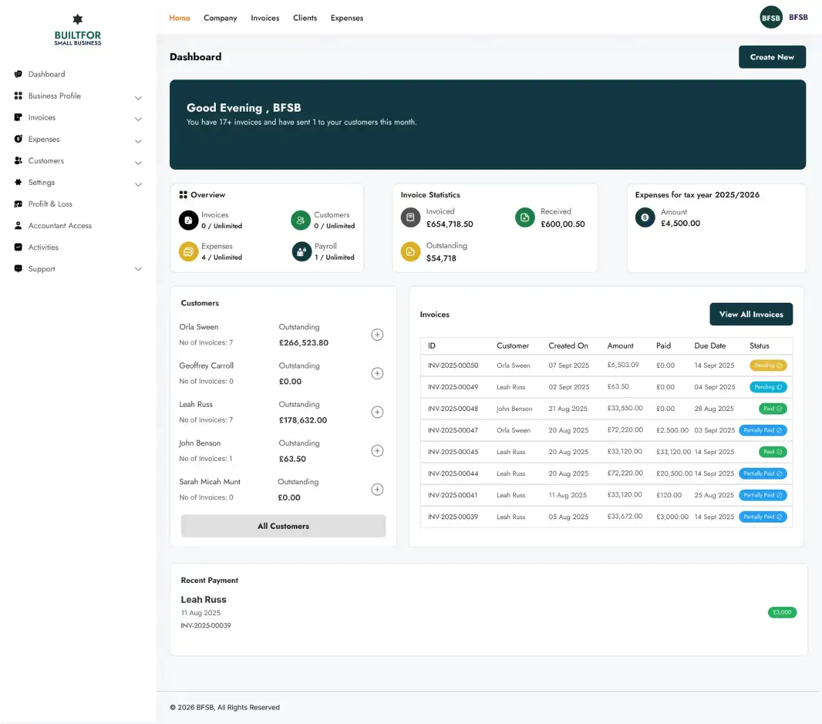 Built For Small Business screenshot 2