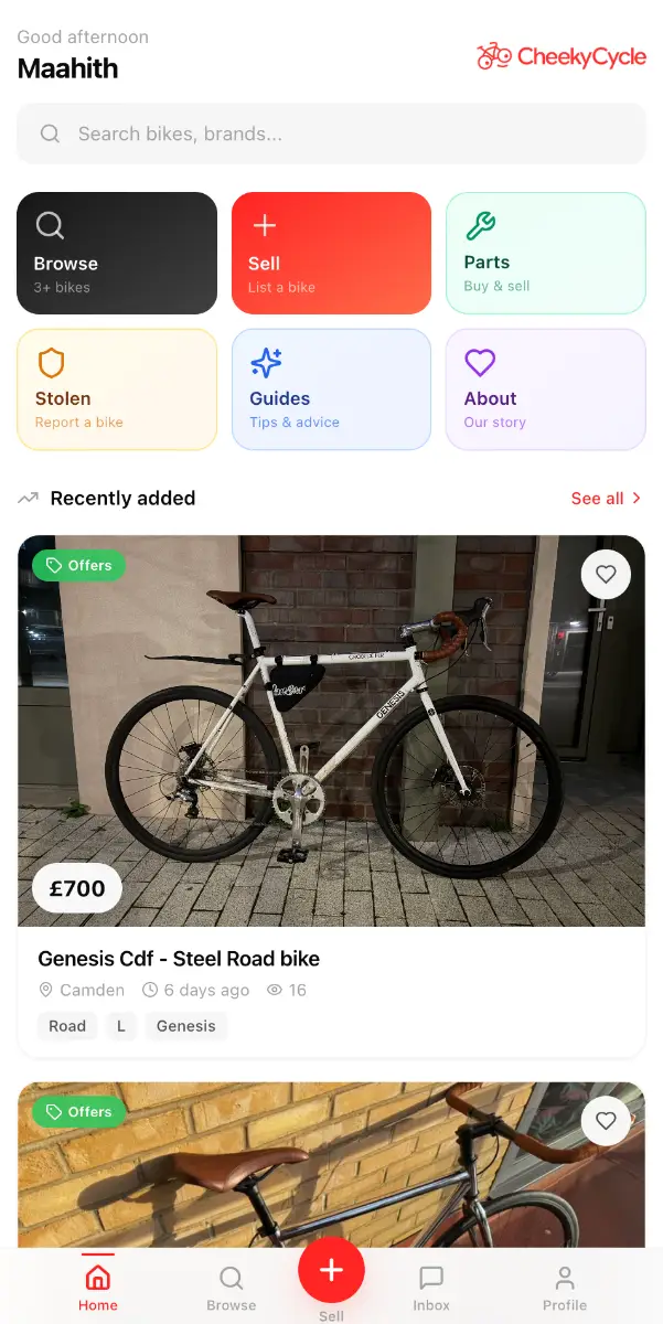 CheekyCycle screenshot 2