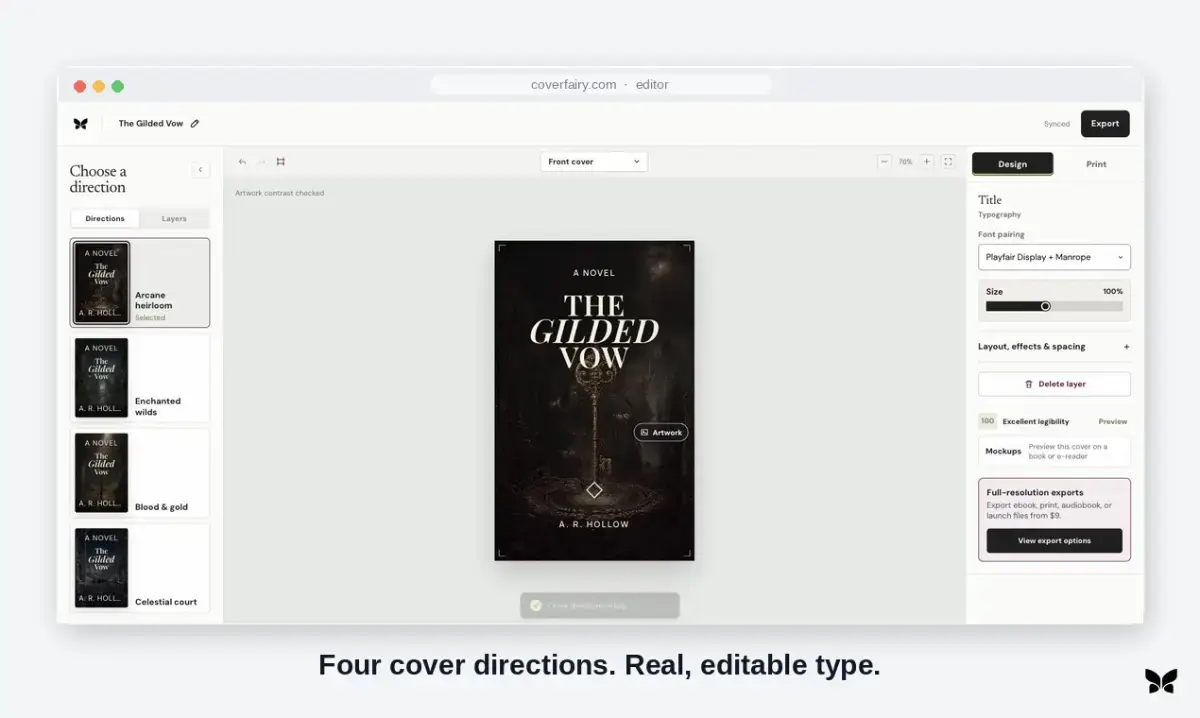 Coverfairy screenshot 2