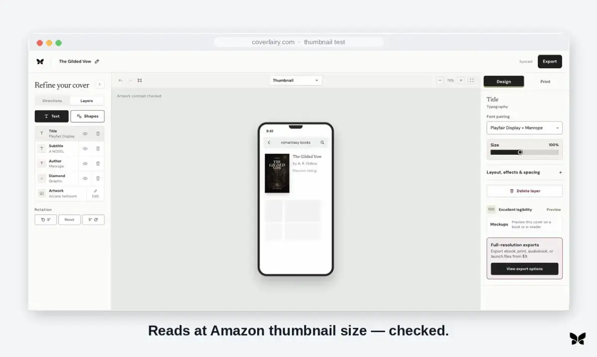 Coverfairy screenshot 3