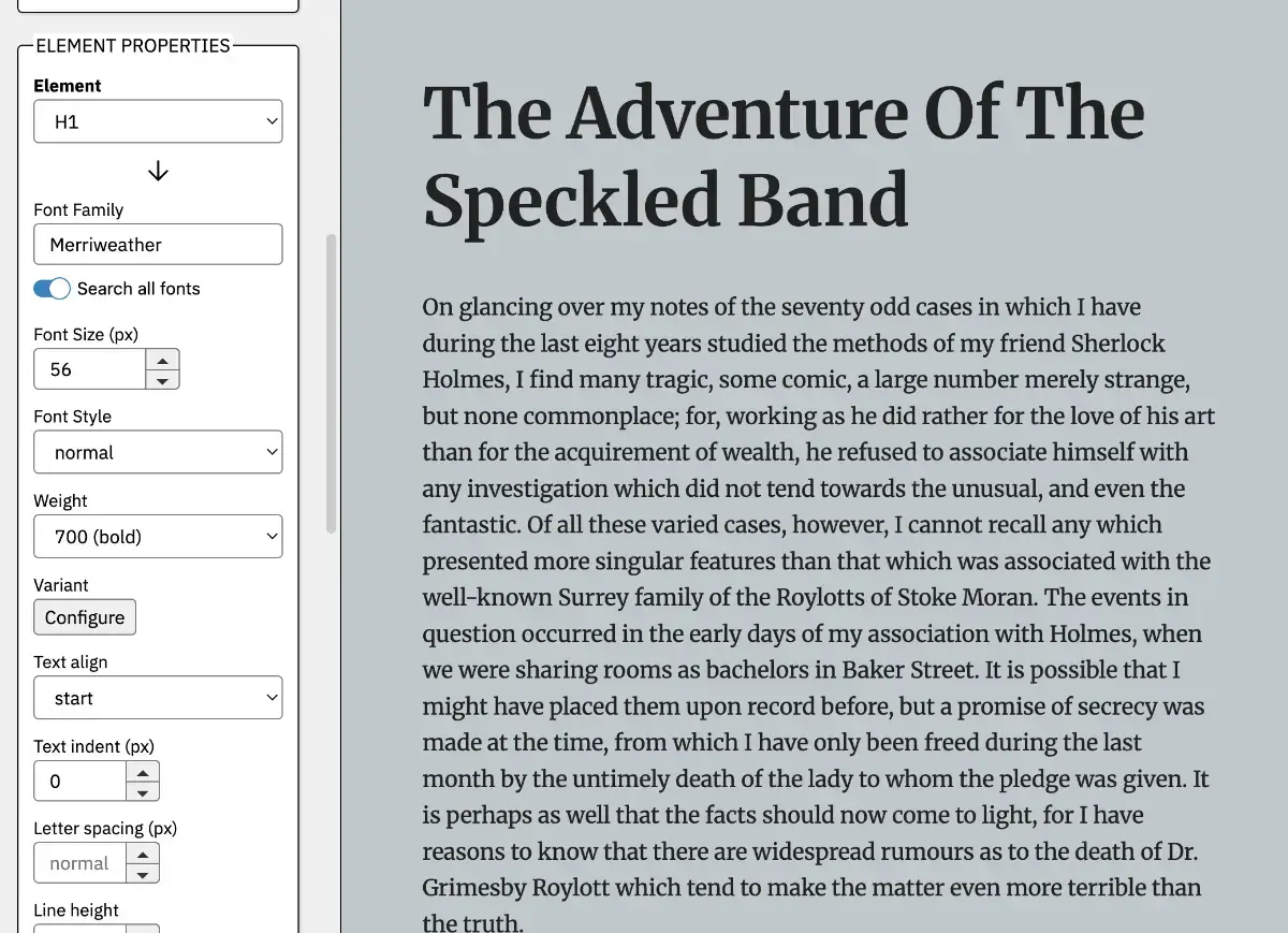 CSS Type Studio screenshot 1