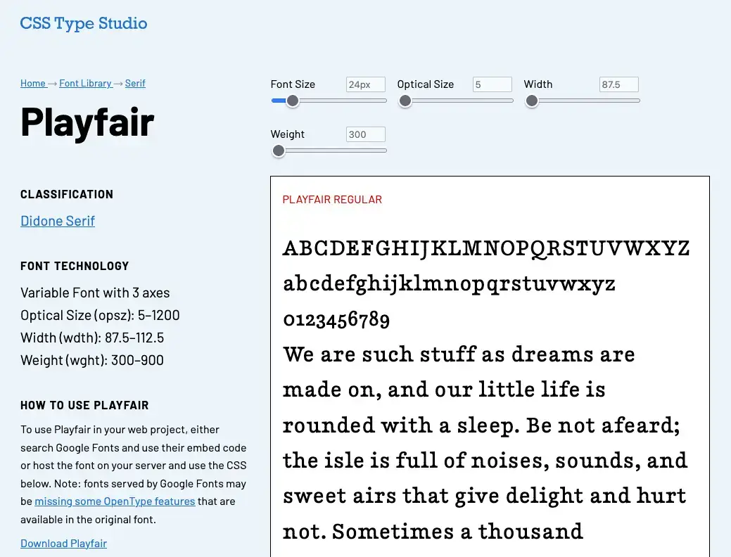 CSS Type Studio screenshot 2