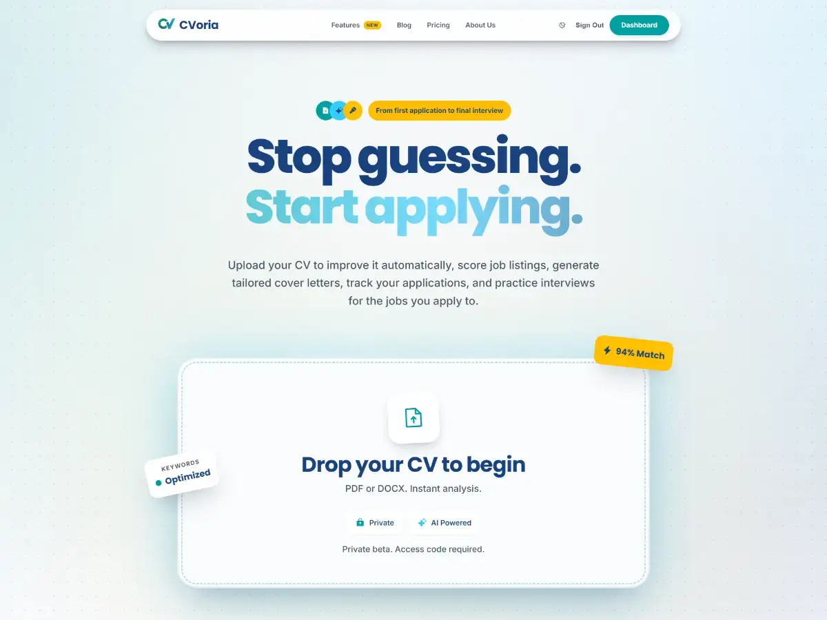 CVoria screenshot 1
