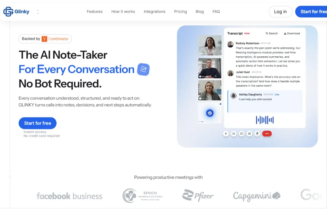 Glinky screenshot 1