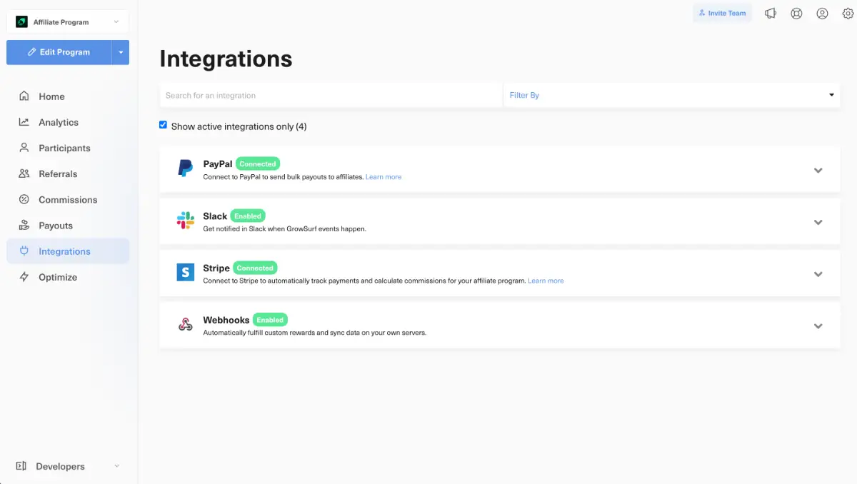 GrowSurf - Affiliate Software screenshot 3