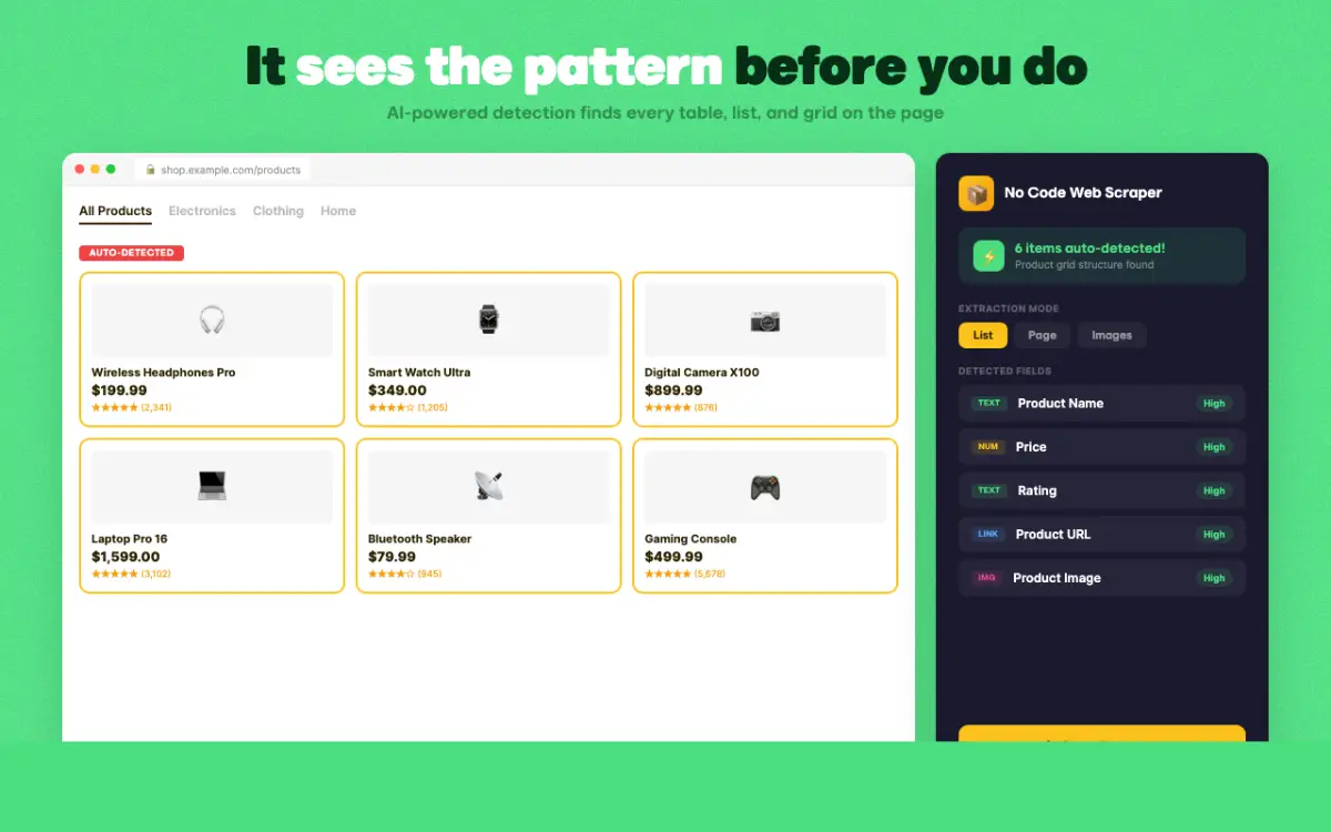 No Code Web Scraper screenshot 3