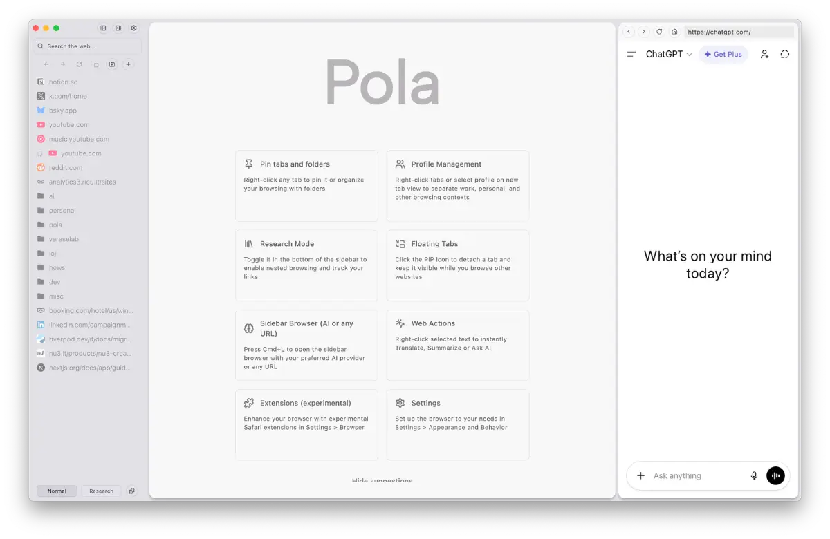 Pola Browser screenshot 1
