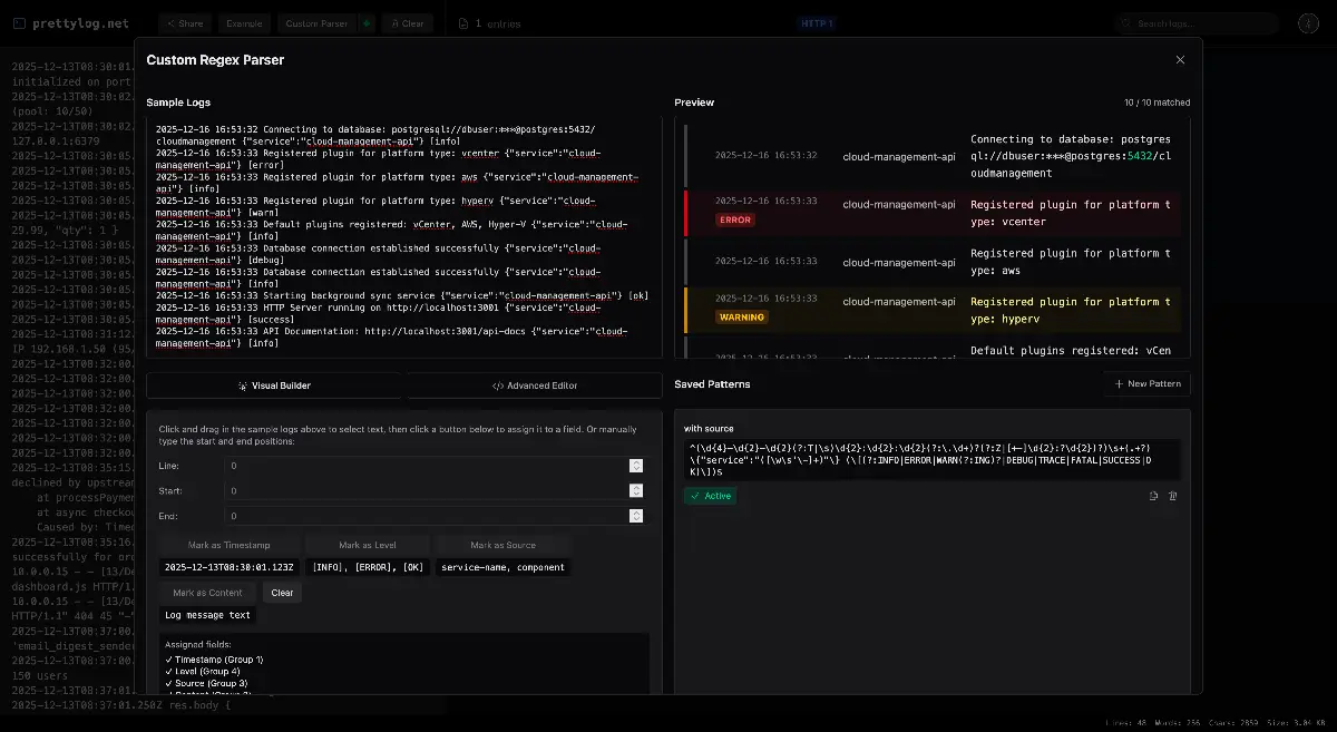 PrettyLog screenshot 2