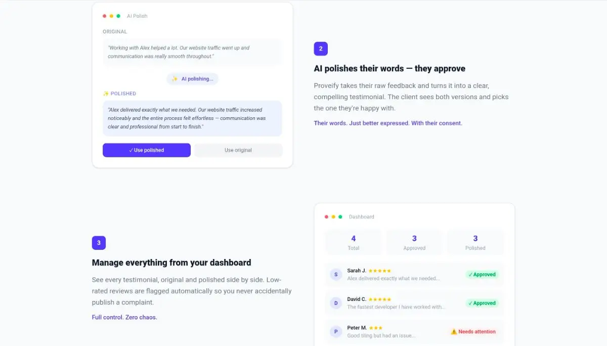 Proveify screenshot 2