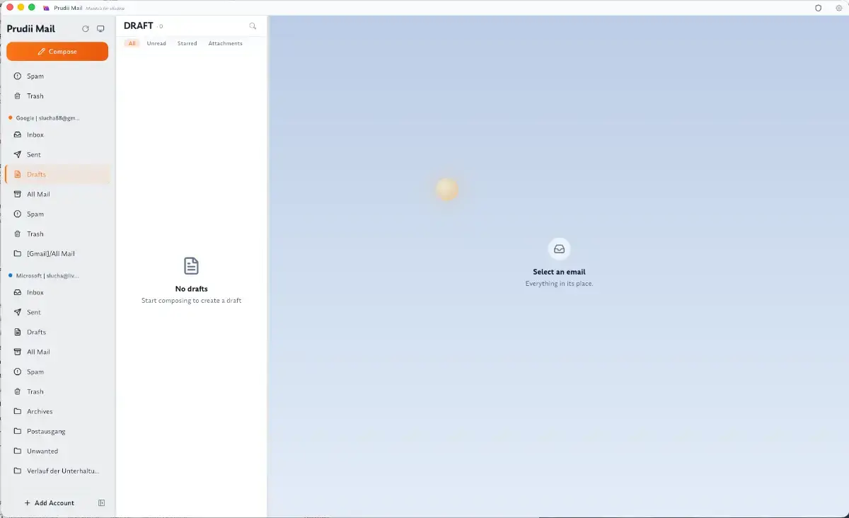 Prudii Mail screenshot 1
