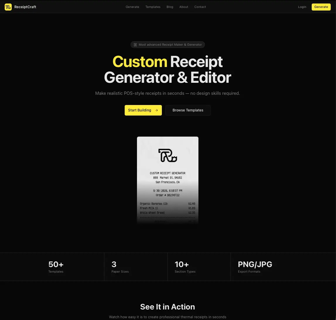 ReceiptCraft screenshot 2