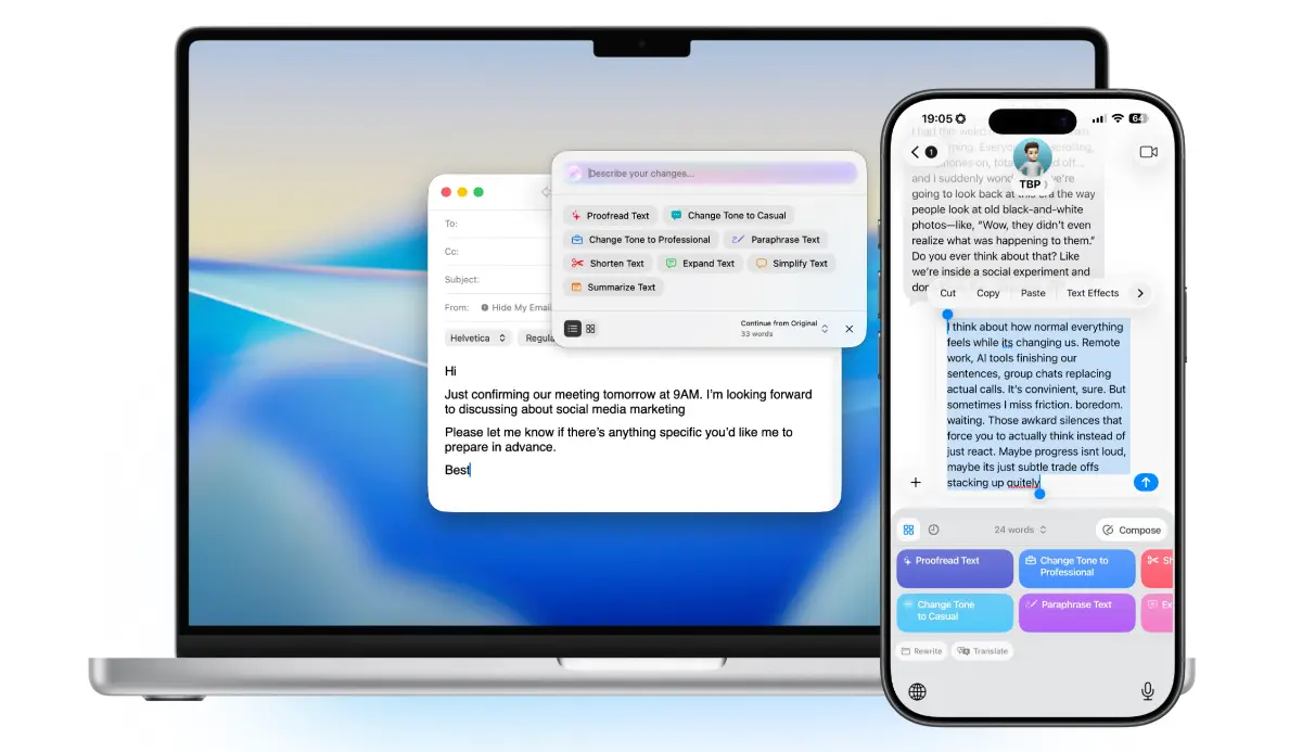 RewriteMate - AI Keyboard screenshot 1