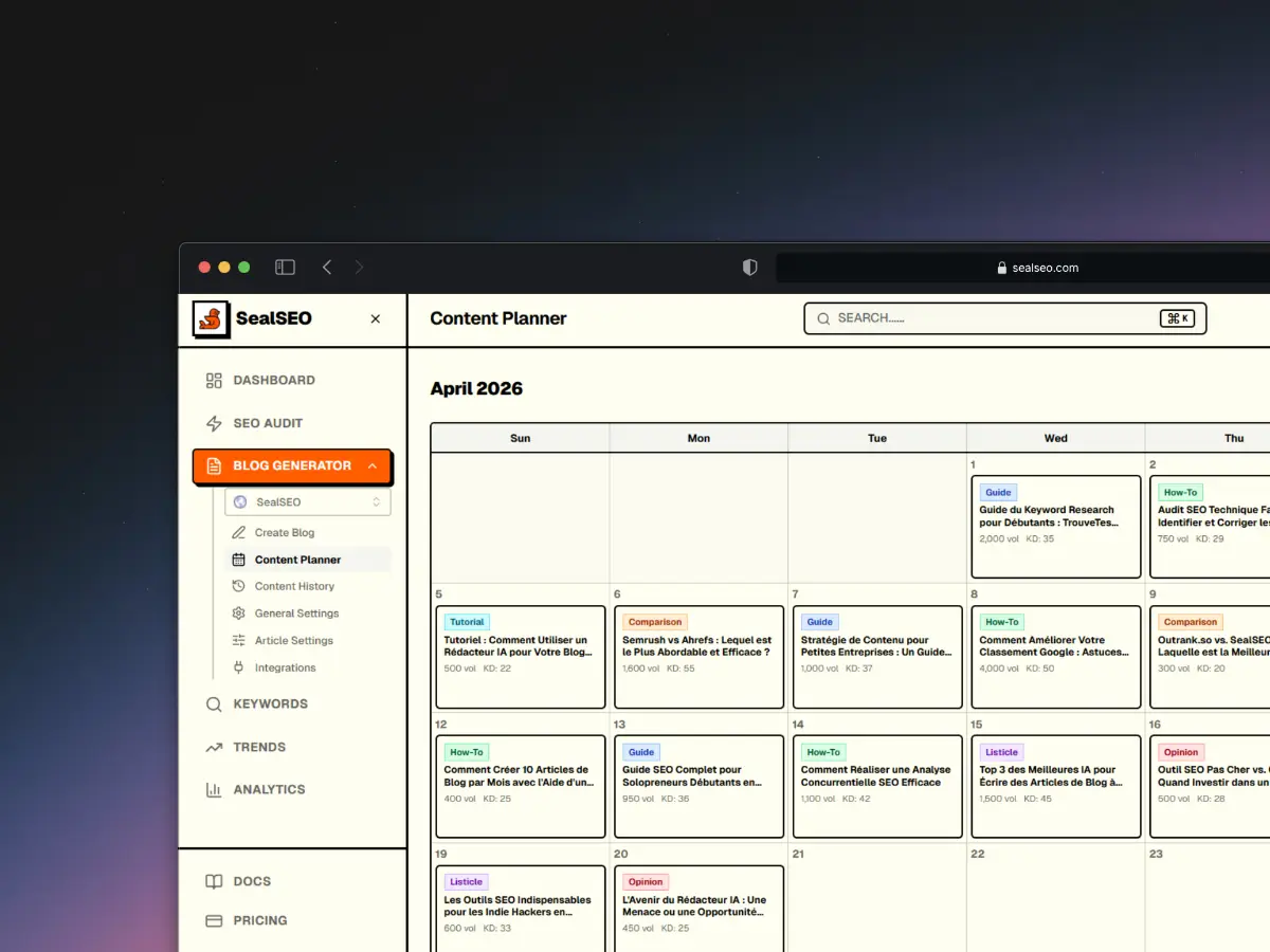 SealSEO screenshot 2