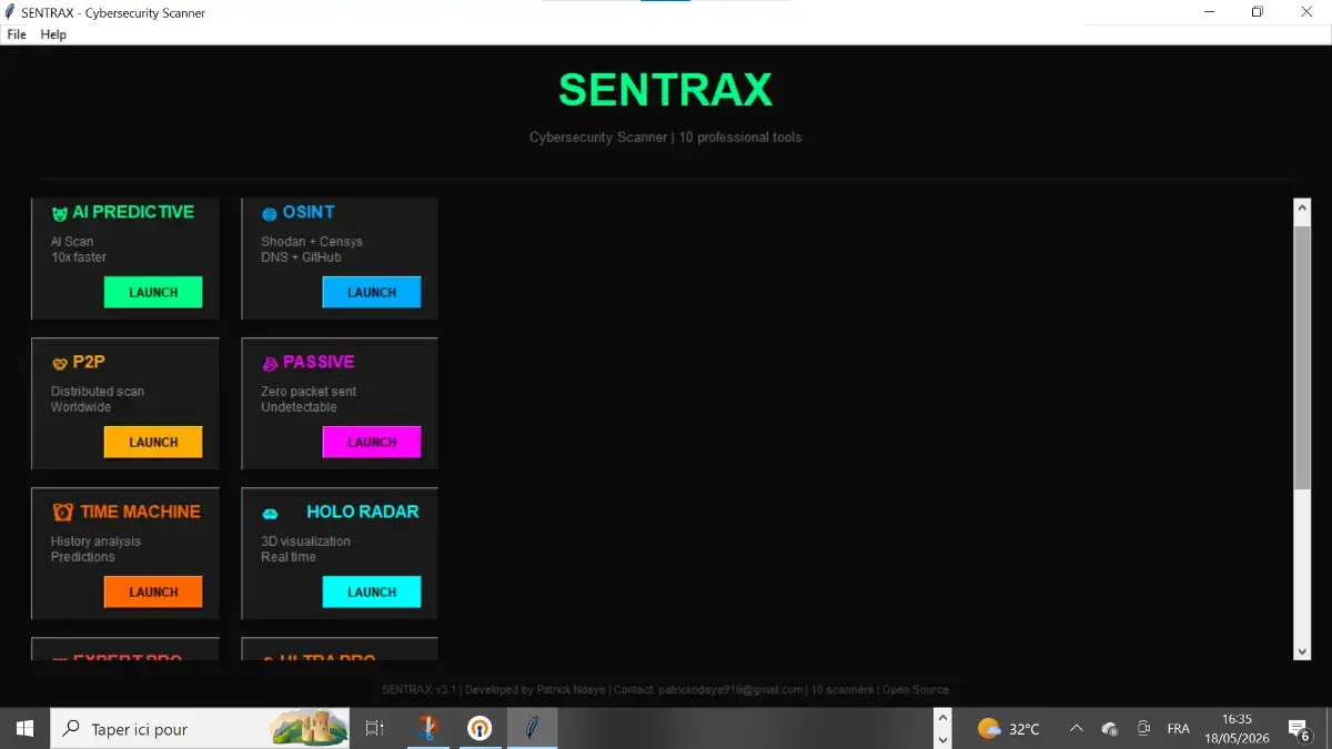 SENTRAX screenshot 1
