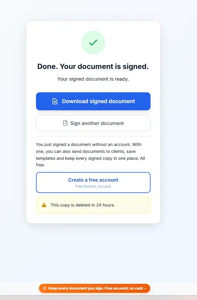 SignFree screenshot 4