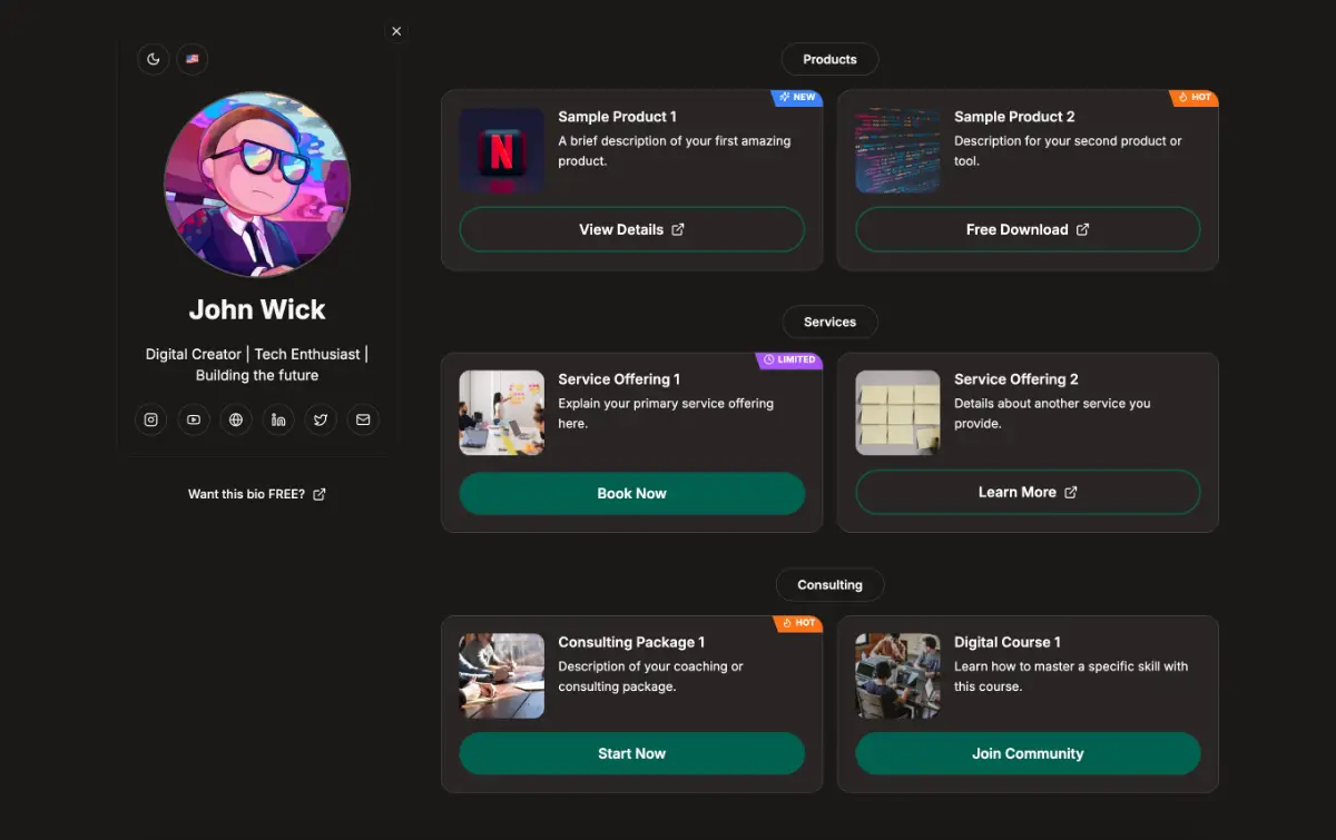 SiteHub Bio screenshot 3