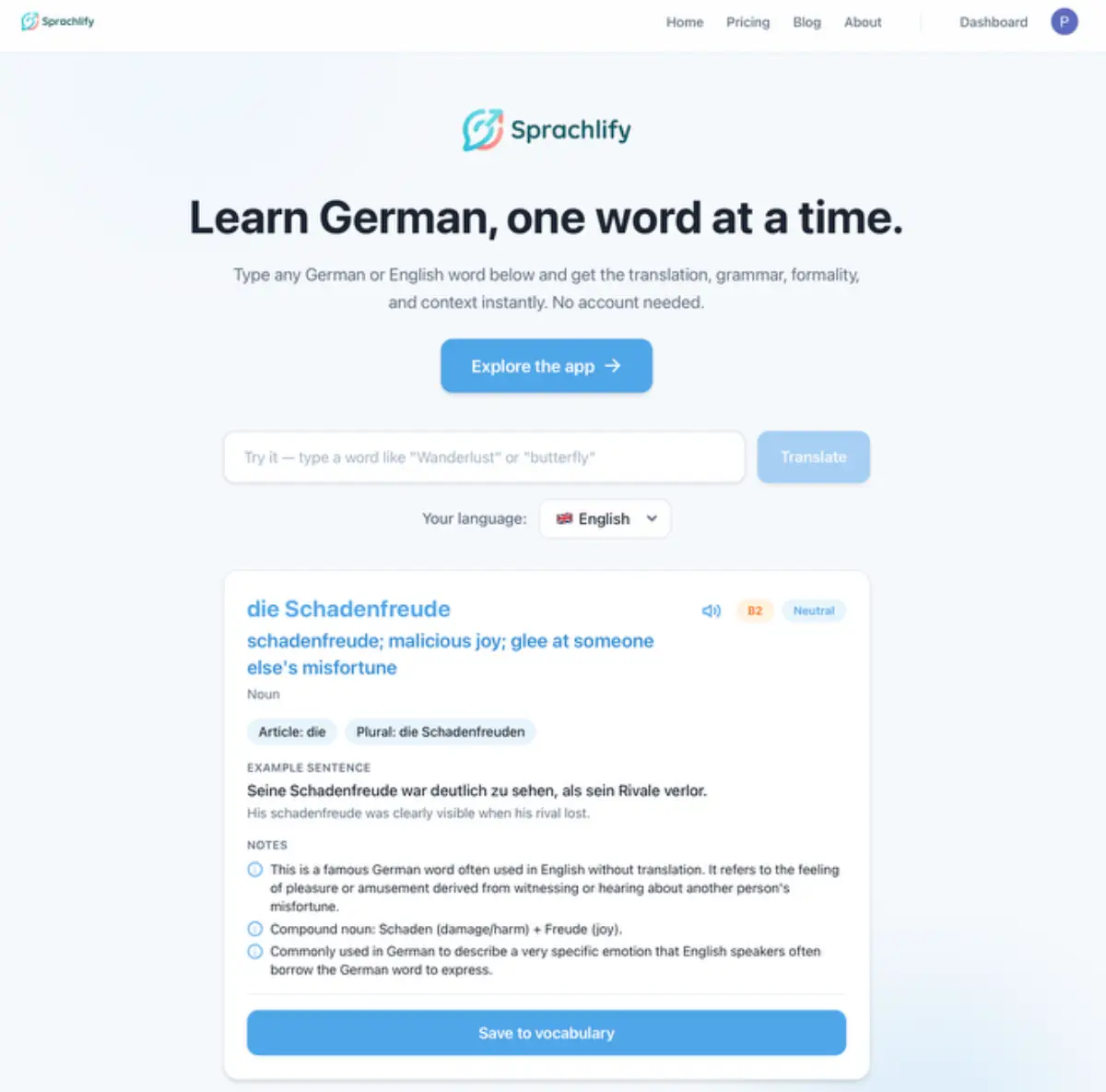 Sprachlify screenshot 1