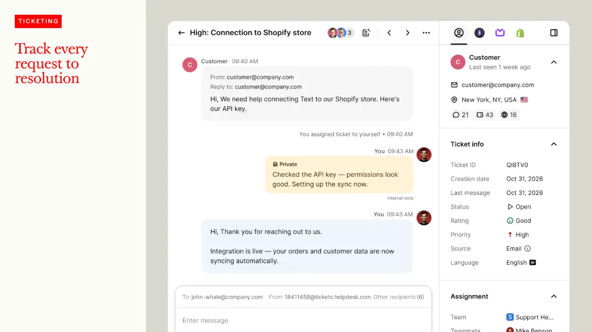 Text - AI Customer Service screenshot 3